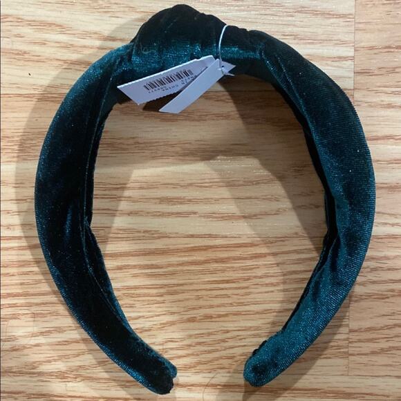 J. Crew dark spruce Velvet knot headband - Picture 5 of 7